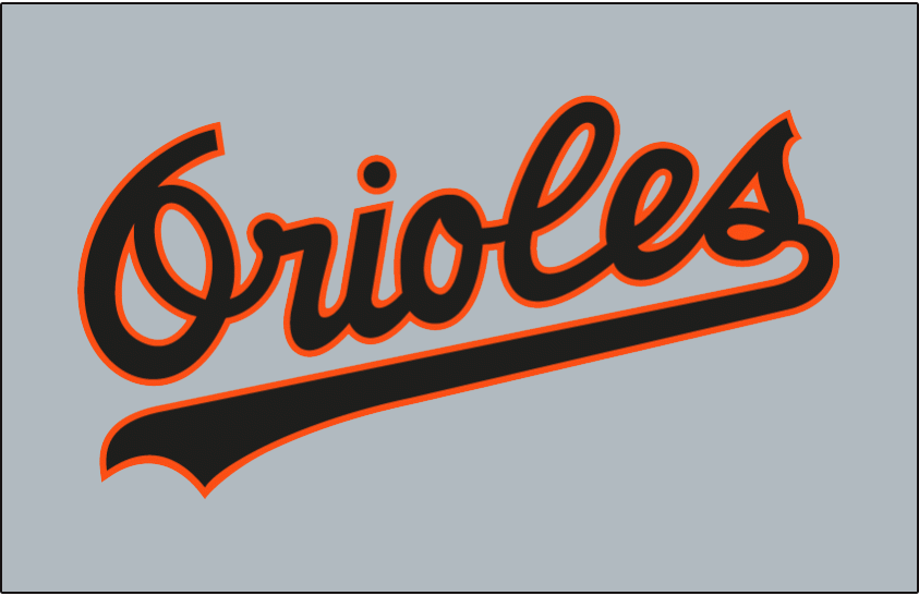 Baltimore Orioles 1989-1994 Jersey Logo fabric transfer version 2